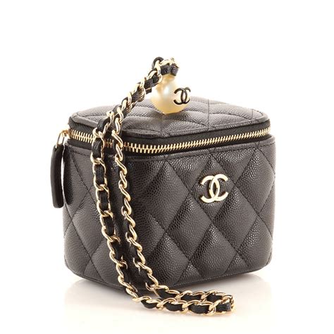 chanel small vanity with chain white|chanel clutch bag with chain.